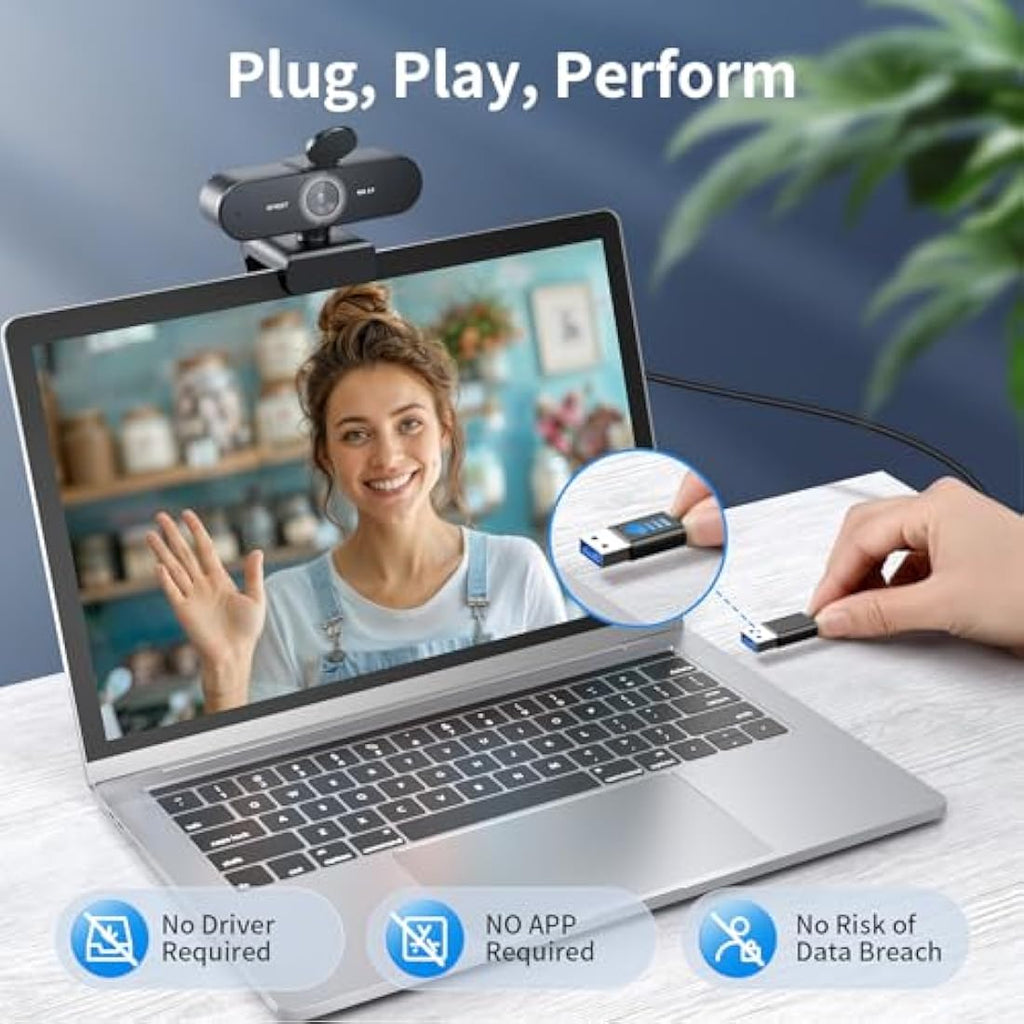 EMEET NOVA 4K Webcam - Ultra HD Business Camera with PDAF Autofocus