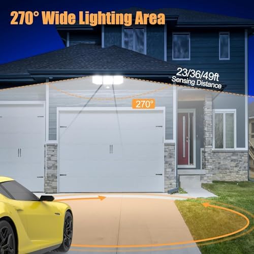 FLITI 38W LED Security Light – 6000LM Motion Sensor Outdoor Floodlight