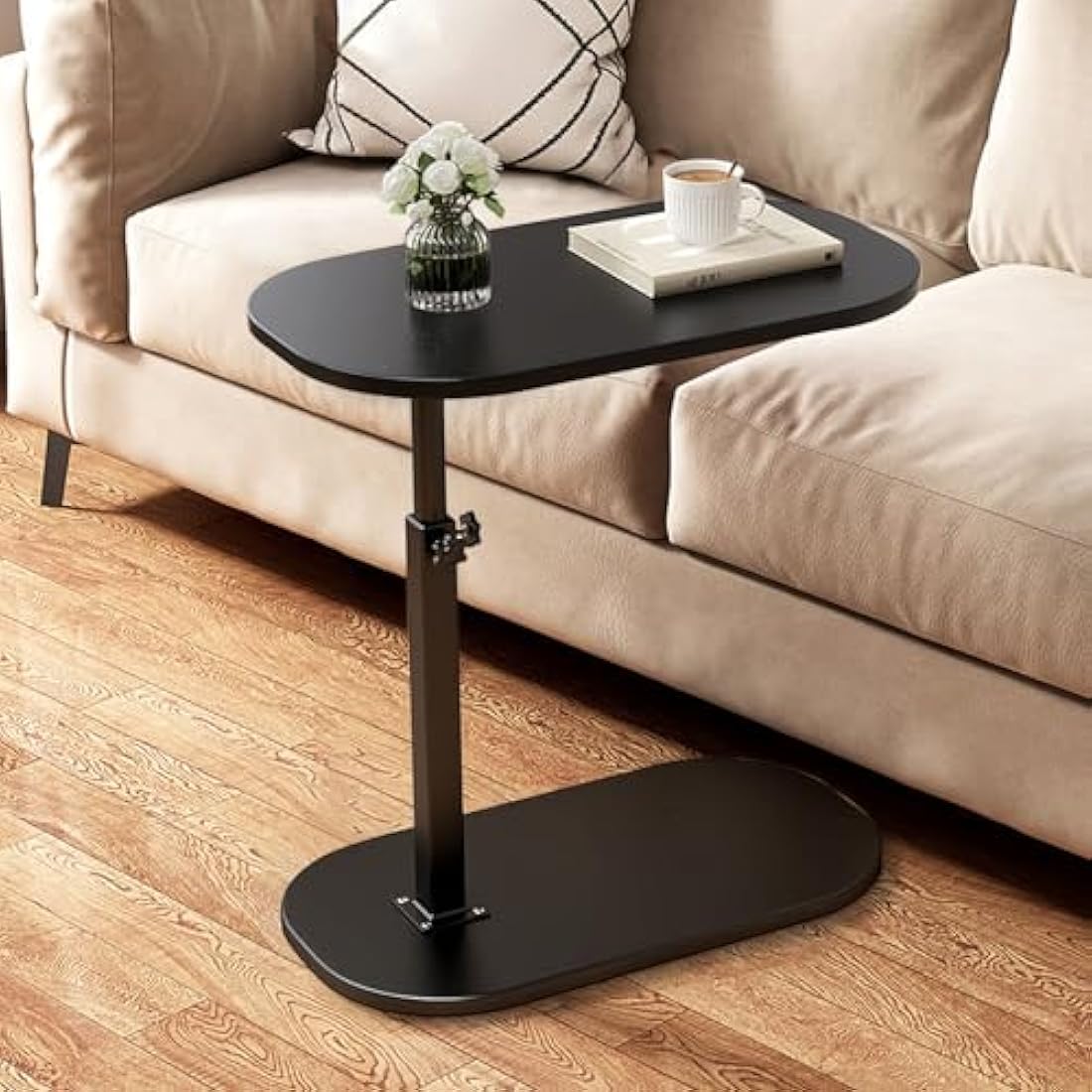 Jolof Store C-Shaped End Table – 360° Swivel Adjustable Laptop Desk