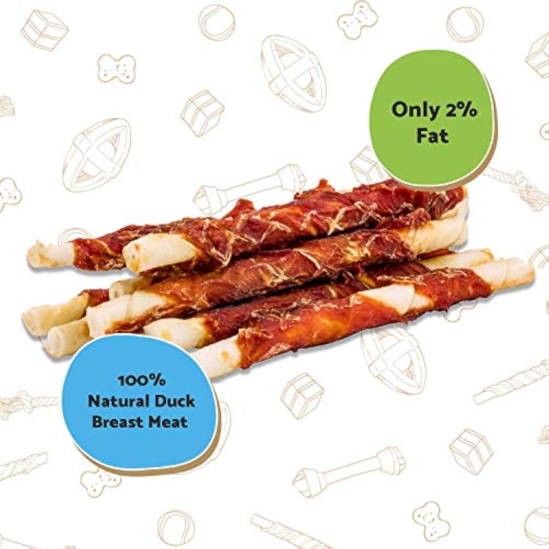 Good Boy Duck Chewy Twists – Natural Gluten Free Dog Treats (10 x 90g)