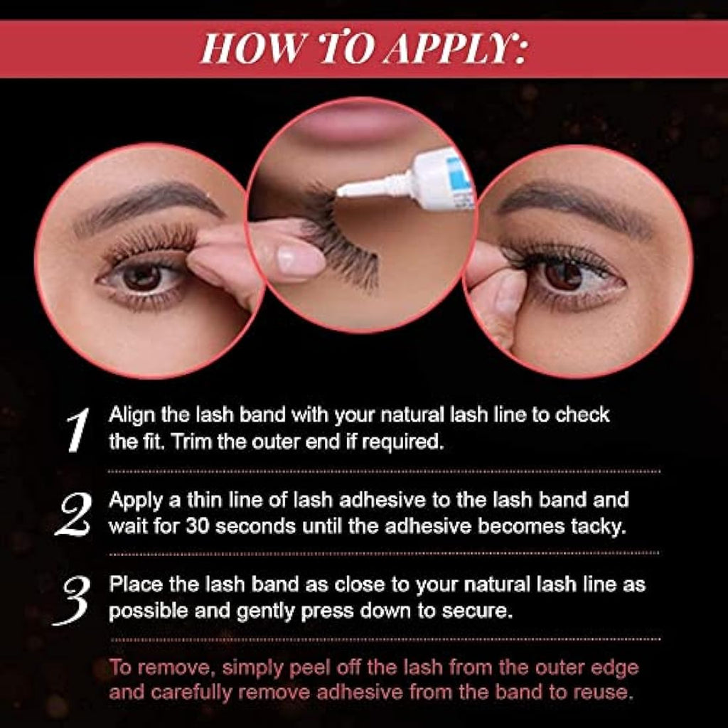 Ardell Faux Mink 811 False Lashes – Invisiband Volume Pack of 4