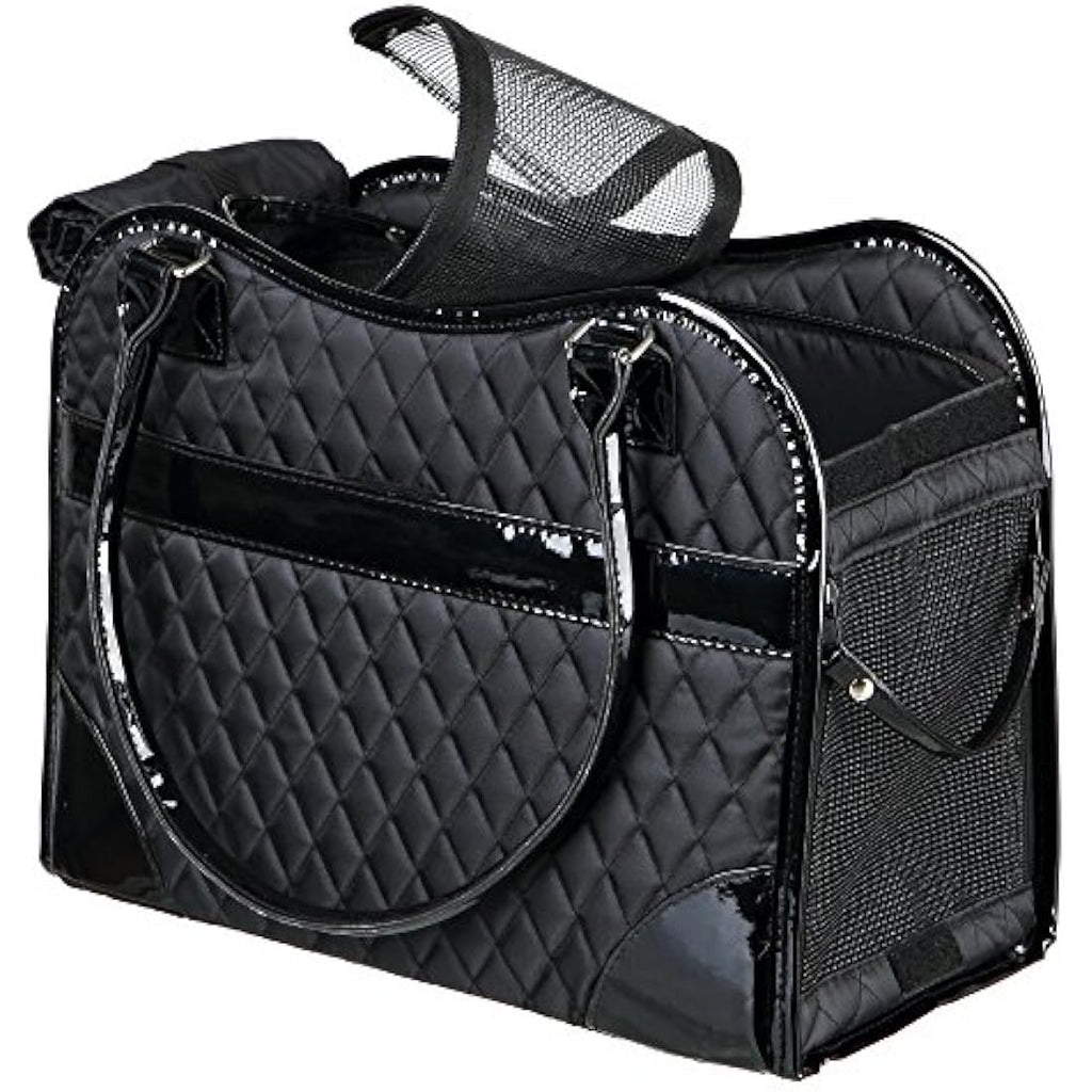TRIXIE Amina Dog Carrier Bag – Quilted Polyester & Leather – 5kg