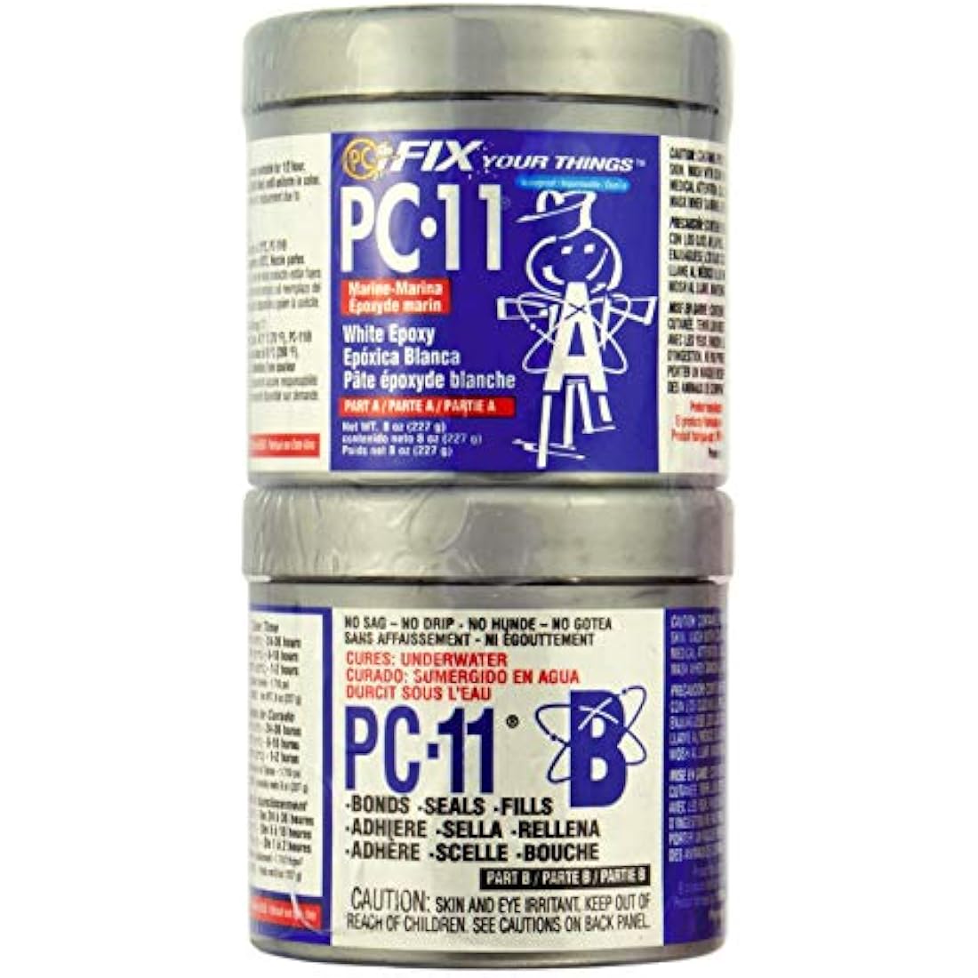 PC-11 Marine Grade Paste Epoxy – Underwater Repair Adhesive, Off White