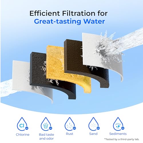 Waterdrop 8.2L Water Filter Dispenser | 200-Gallon Slim Tank - Black