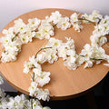 Honfitat White Silk Cherry Blossom Hanging Vine Garland - 1 Pack