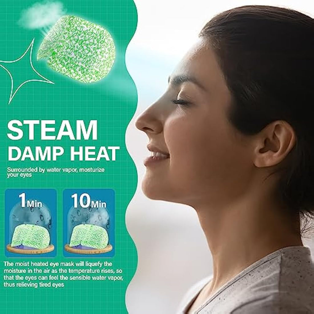 ProCIV Steam Eye Mask - 16 Pack Self-Heating Moist Hot Compress for Dry Eyes