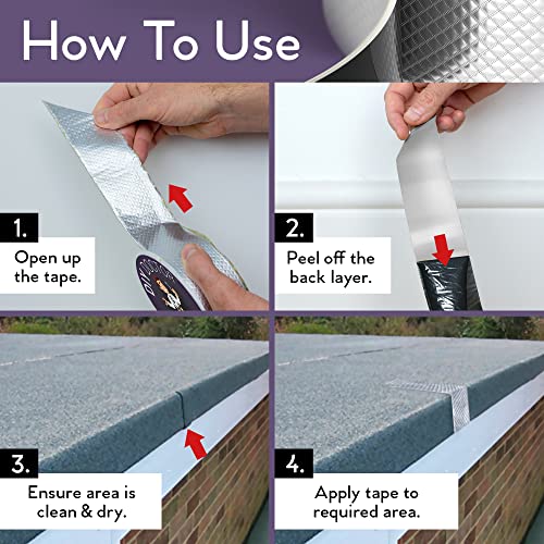 DIY Doctor Butyl Waterproof Tape – Aluminium Roof Sealant – 50mm x 5m