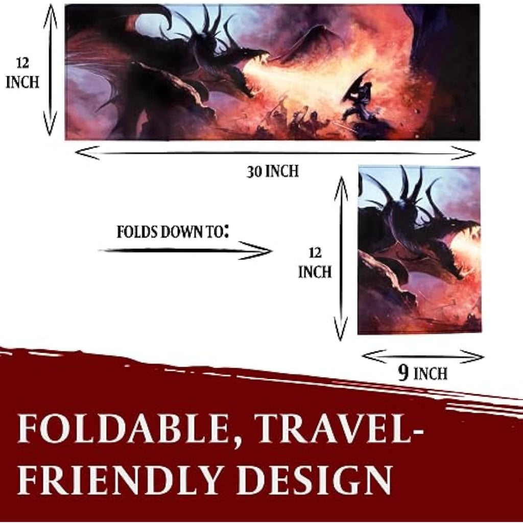 Jolof Store D&D DM Screen – Customizable 4-Pocket Dungeon Master Screen