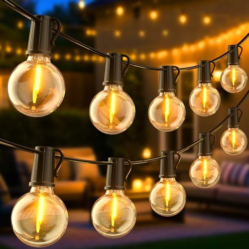 FIFlying 158FT Outdoor String Lights | 72 Shatterproof G40 LED Bulbs