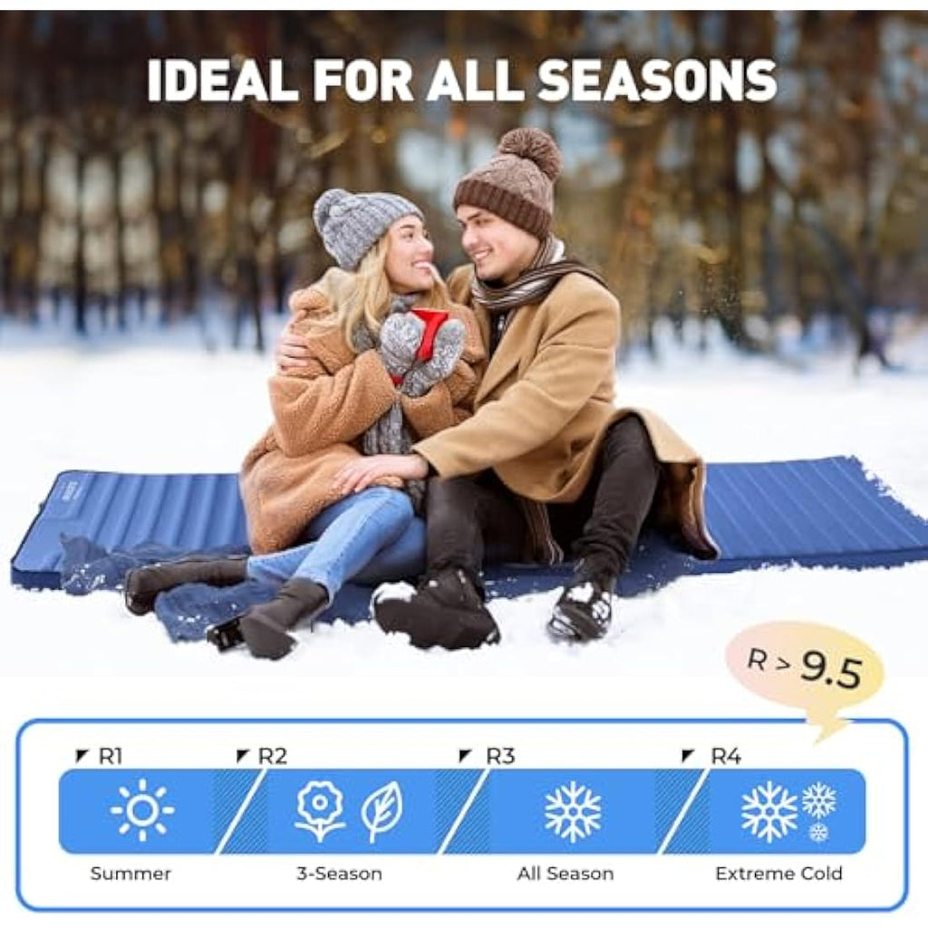 Elegear Self-Inflating Memory Foam Camping Mat with Built-in Foot Pump