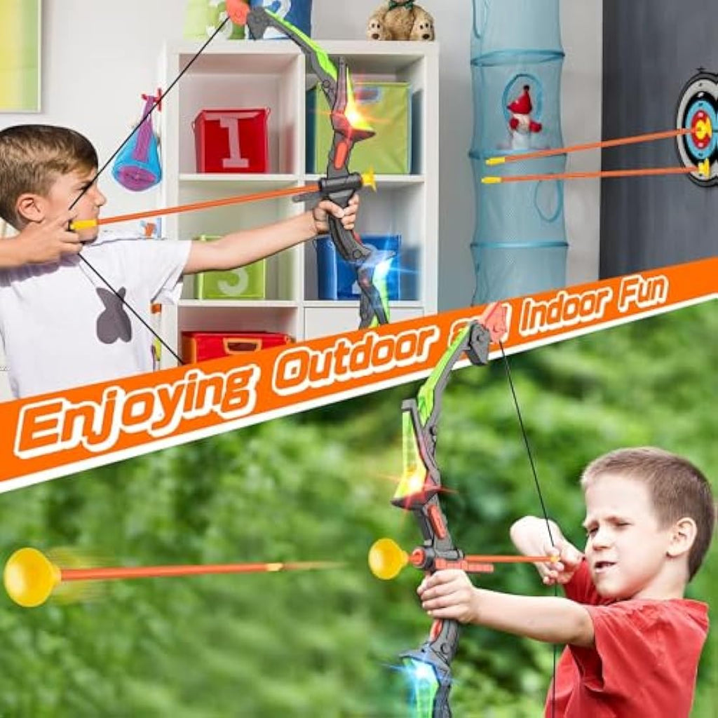 Kids LED Archery Set – Bow and Arrow Toy with 10 Arrows