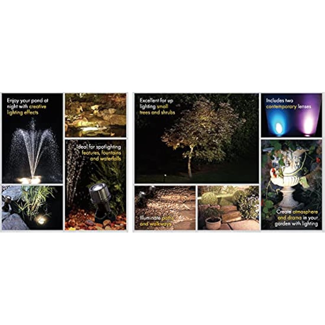 Blagdon Ultra Bright LED Pond & Garden Lights | Submersible 3-Light Set