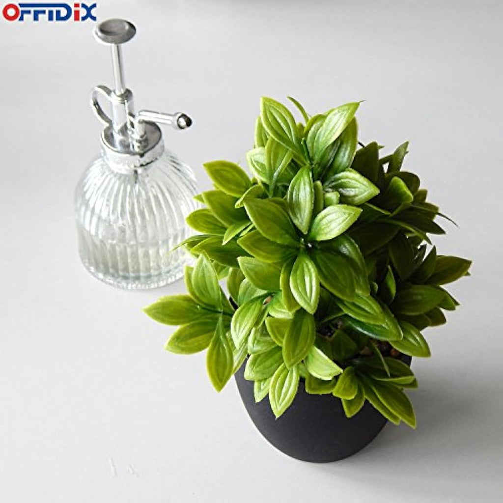 Mini Artificial Eucalyptus Plant with Vase for Desk Decor