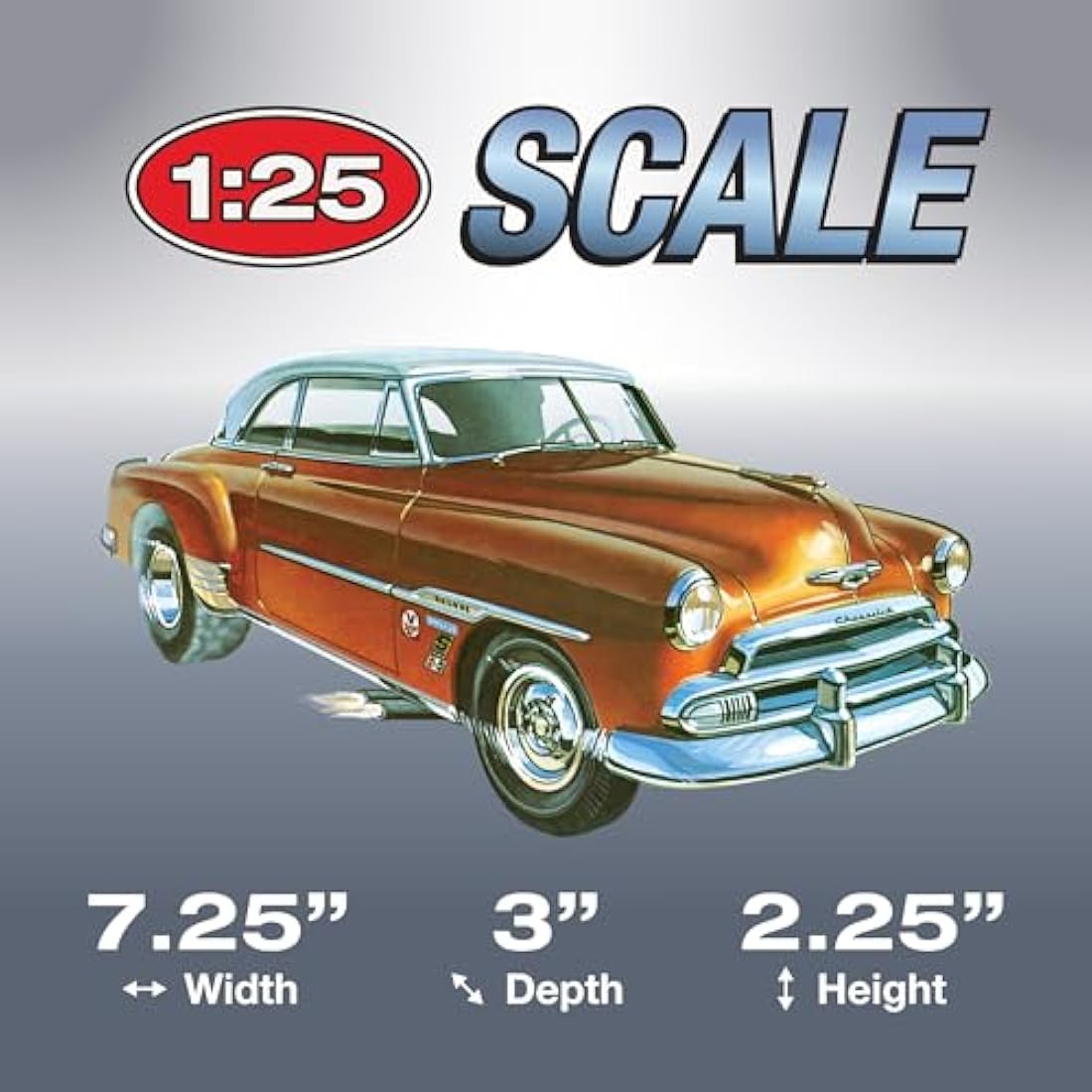 AMT 1951 Chevy Bel Air Model Kit – 1:25 Scale Plastic Classic Car