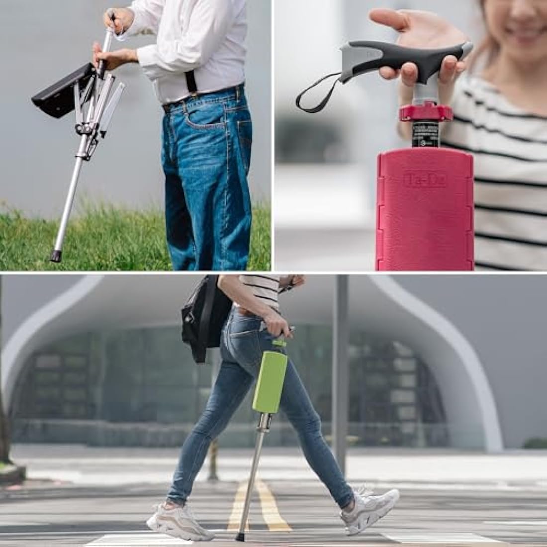 Ta-Da Chair – Lightweight Walking Stick with Seat & Foldable Tripod Stool