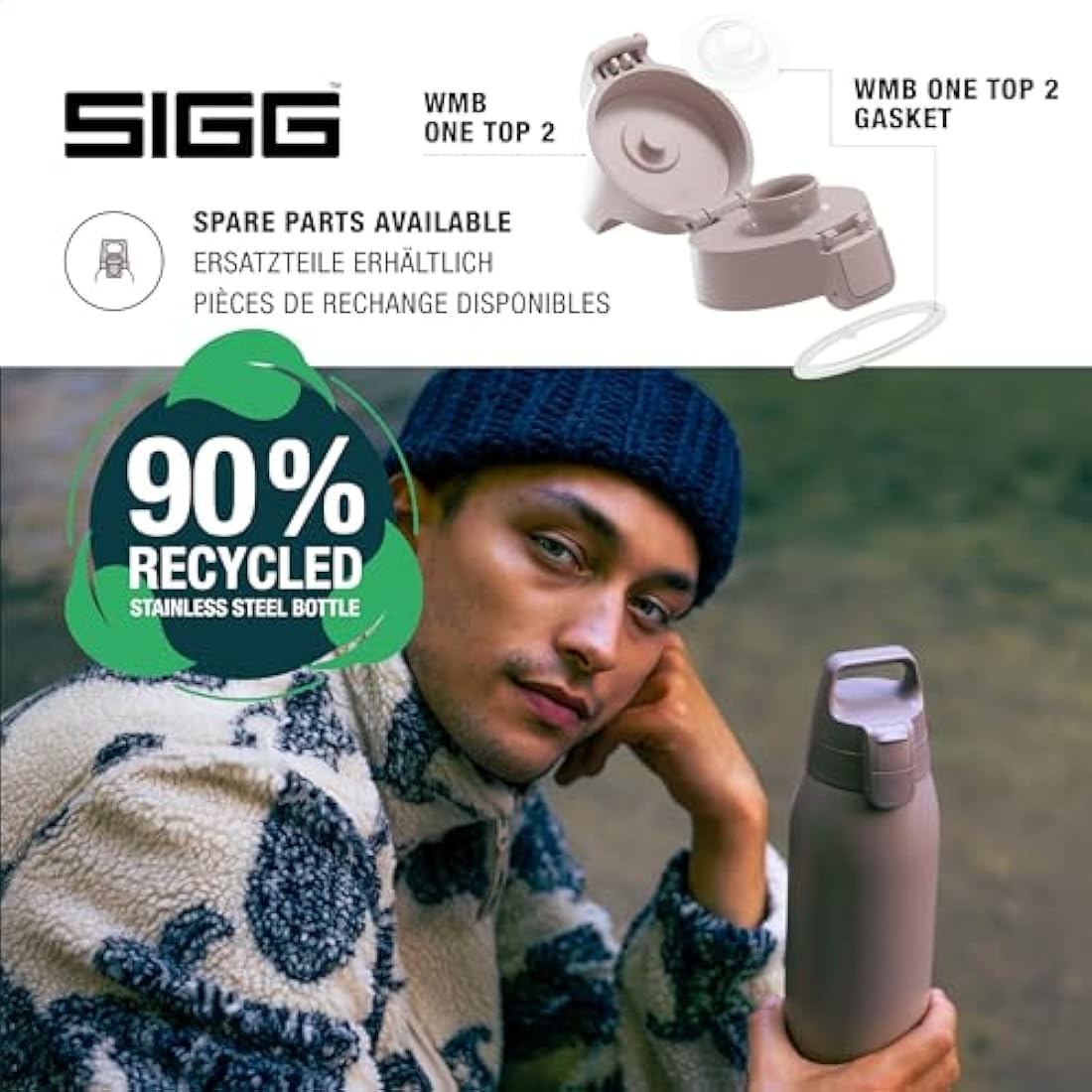SIGG Shield Therm One – Insulated Recycled Stainless Steel Water Bottle