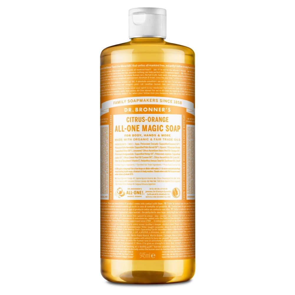 Dr. Bronner's Citrus Pure-Castile Liquid Soap - Organic 18-in-1, 32 oz