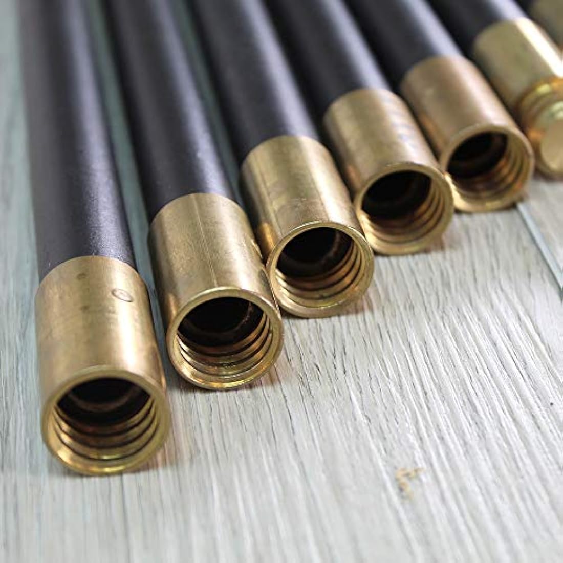 Faithfull Drain Rod Set 9m (30ft) - 12 Piece Kit with Brass Connectors
