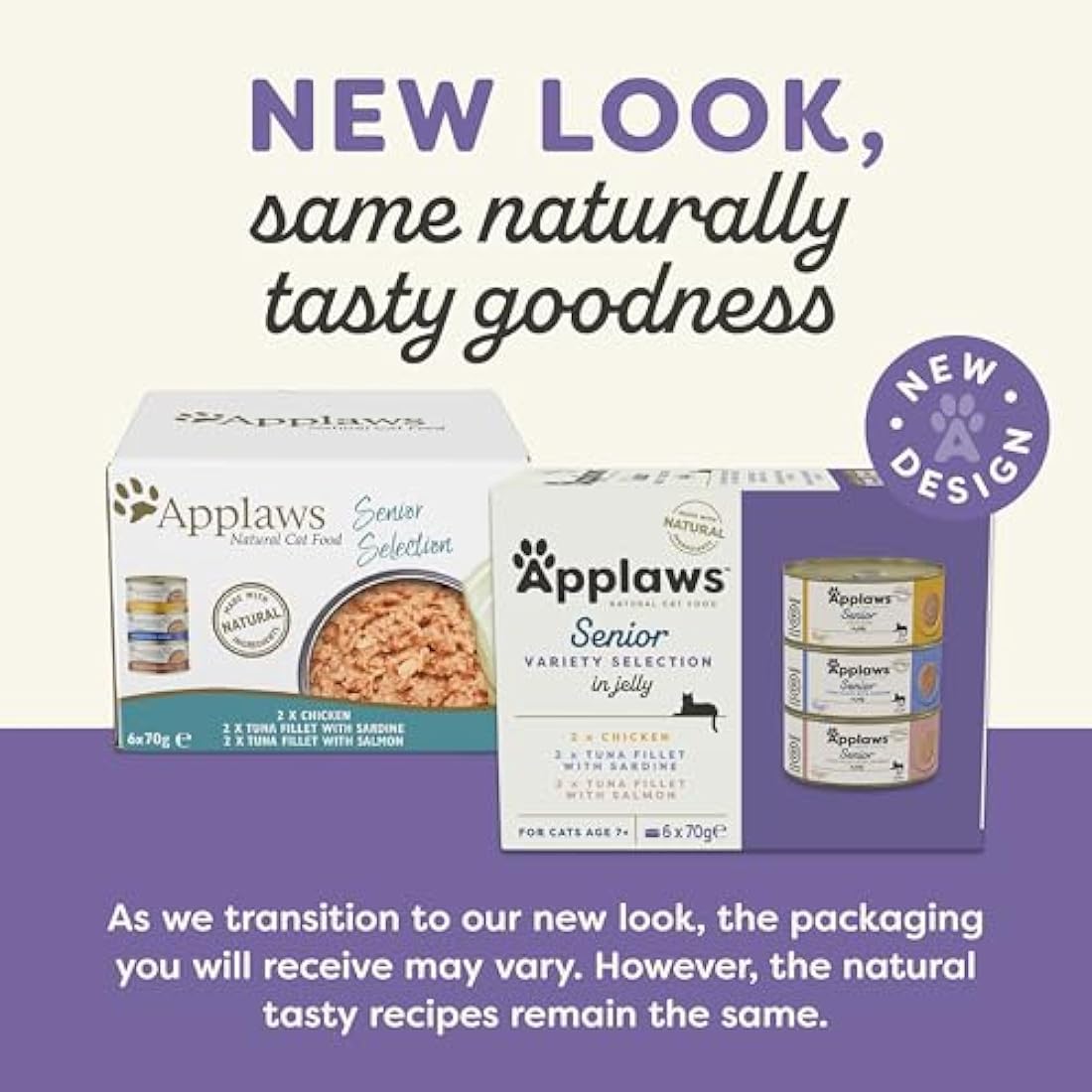 Applaws Natural Kitten Wet Cat Food Multipack - Chicken & Fish, 6x70g