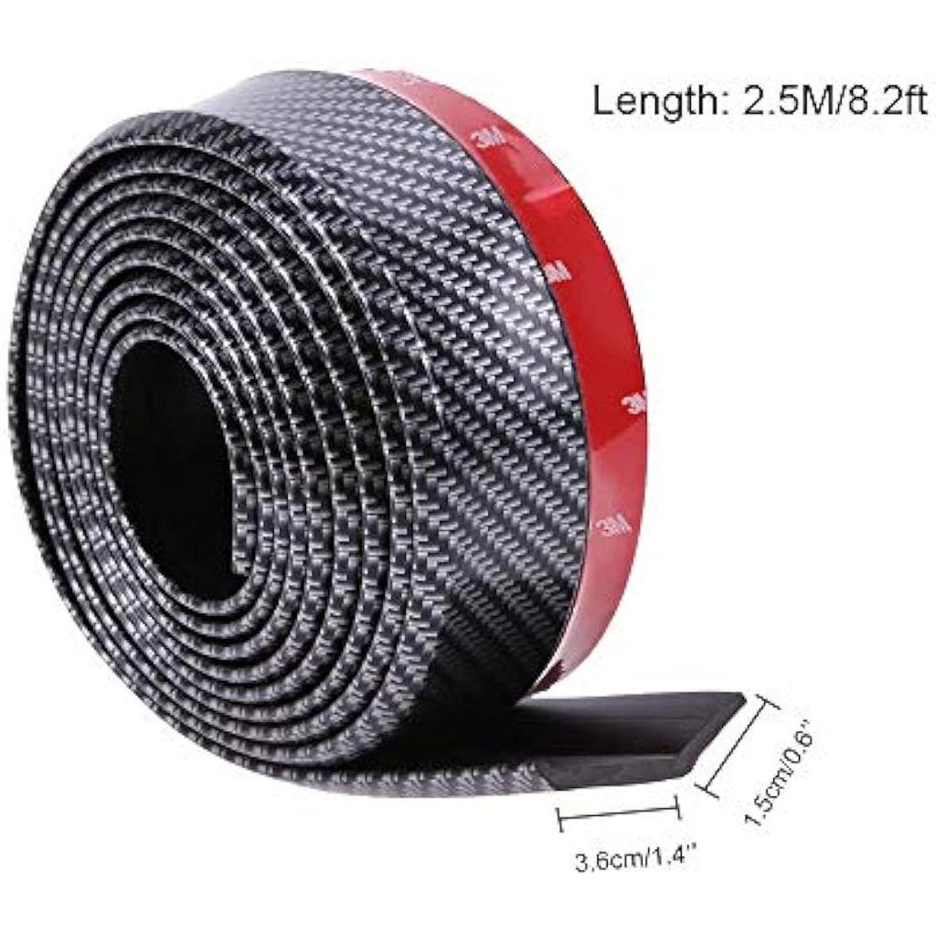 Universal Front Bumper Lip Spoiler – 2.5M Car Splitter Strip
