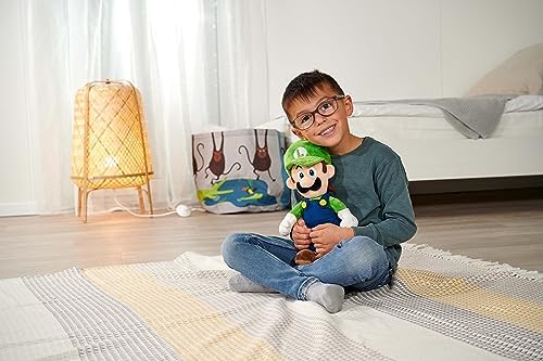 Super Mario Luigi Plush Toy by Simba – 30 cm Collectible Stuffed Animal