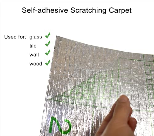 Trimmable Self-Adhesive Cat Scratching Carpet - Dark Gray