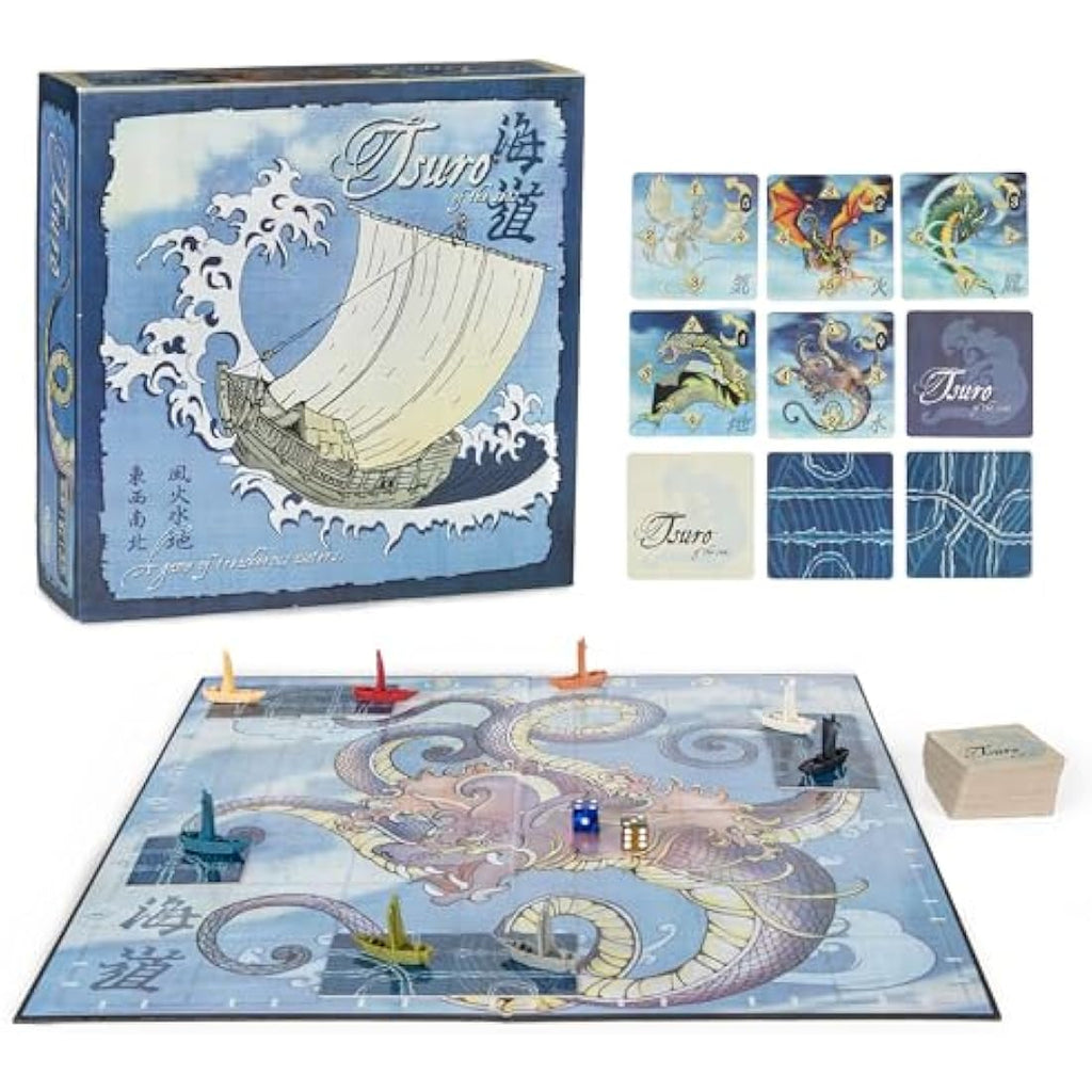 Calliope Games Tsuro of the Seas - Strategic Tabletop Board Game