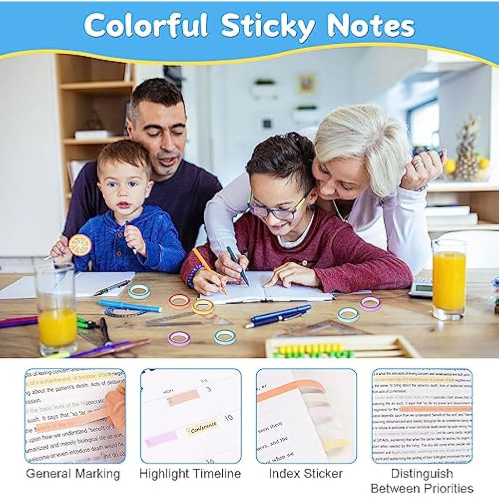 Hoiny Highlighter Tape | 10 Rolls Transparent Sticky Annotation Strips