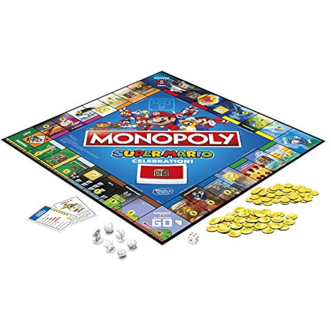 Monopoly Super Mario Celebration Board Game with Video Game Sound Effects