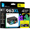 iNKPAD 963XL Ink Cartridges Multipack for HP OfficeJet Pro 9010 9020 (4-Pack)