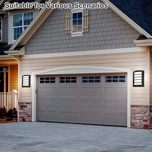 Wondlumi Outdoor Wall Light | PIR Motion Sensor IP44 Waterproof Black