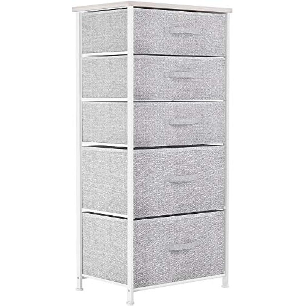 YITAHOME 5-Drawer Fabric Dresser – Modern Storage Chest with Steel Frame
