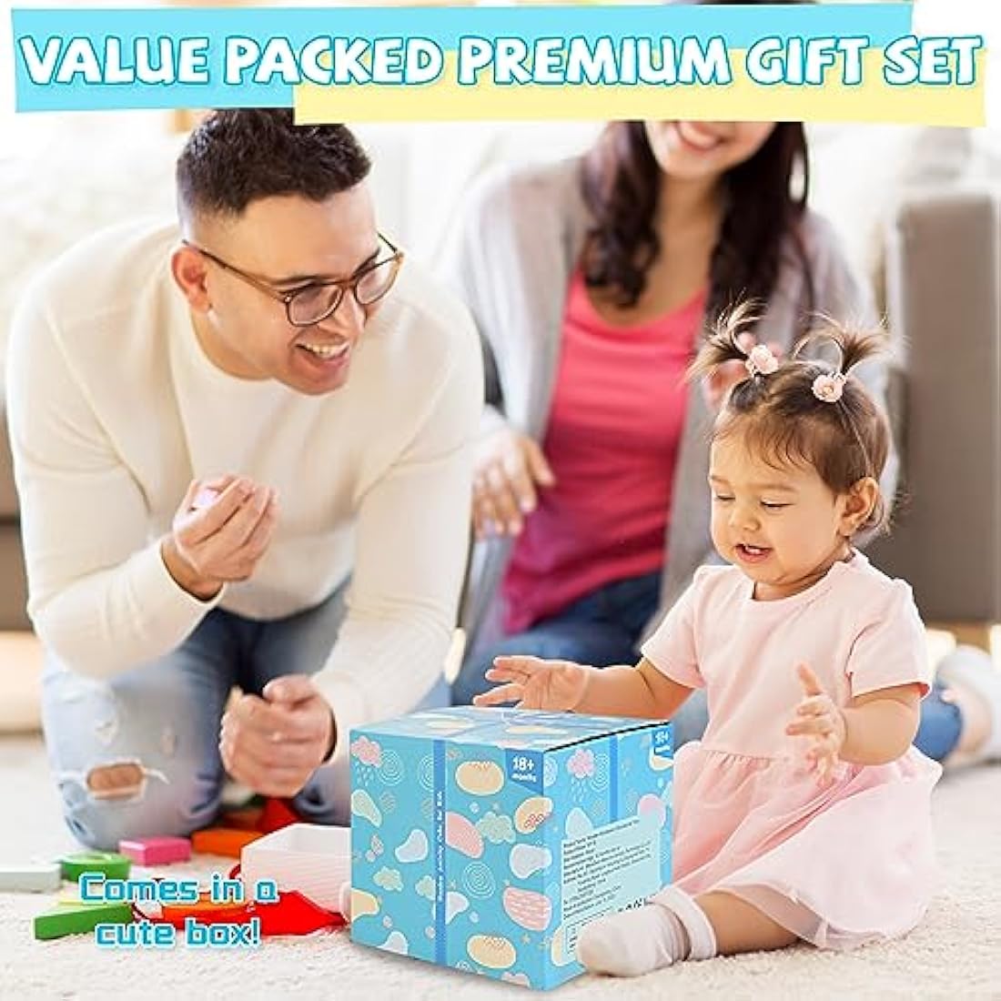 Jolof Store 8-in-1 Wooden Activity Cube Montessori Toy for Toddlers