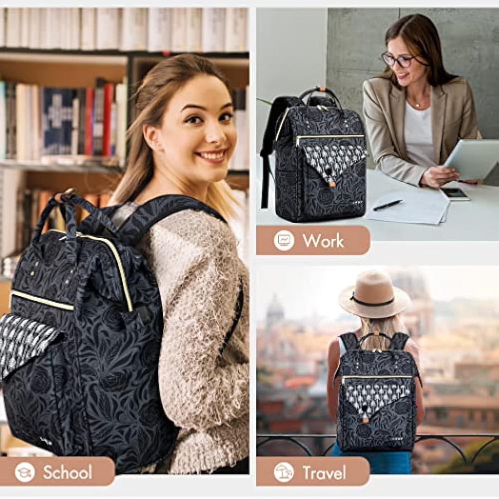 Lekesky 15.6 Inch Laptop Backpack | Waterproof Anti-Theft Travel Bag