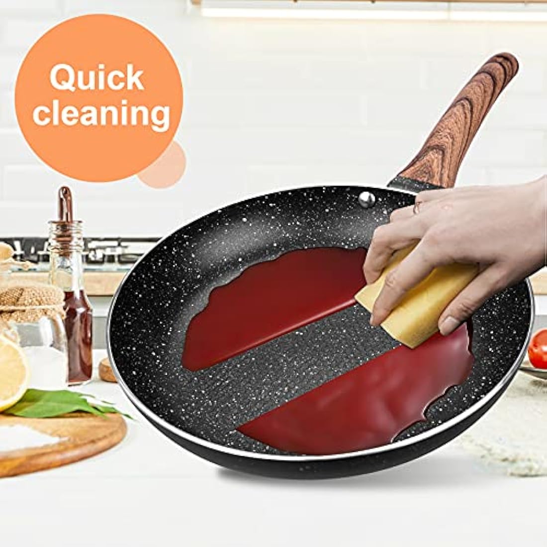 24cm Granite Non-Stick Frying Pan | Induction Skillet
