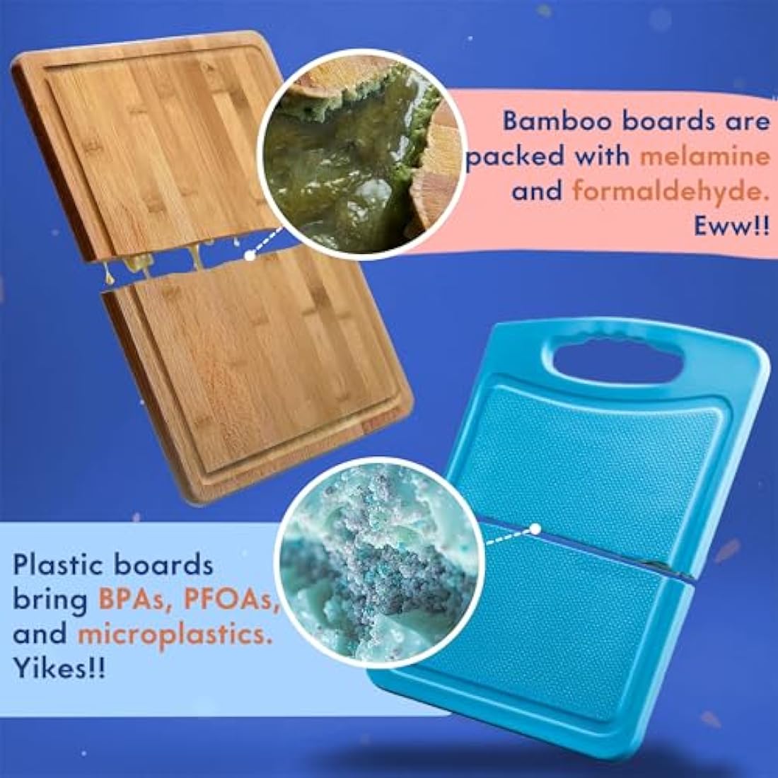 Ziruma Acacia Wood Chopping Board – Non-Toxic Kitchen Board, 41x28cm