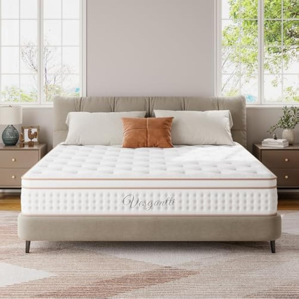 Vesgantti 3FT Single Hybrid Mattress | 10.2 Inch Pocket Spring & Foam