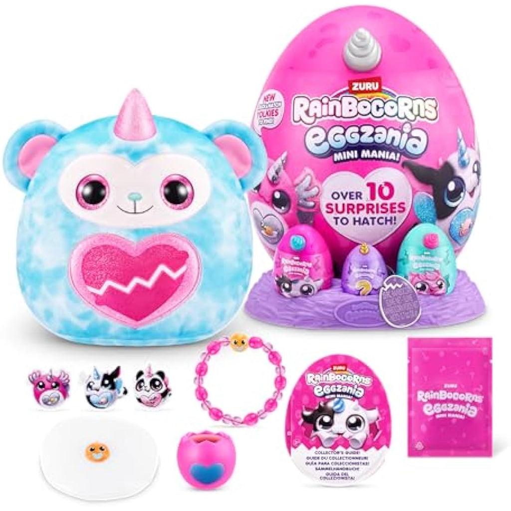 Rainbocorns Eggzania Mini Mania Monkey Plush Toy - 10 Surprises