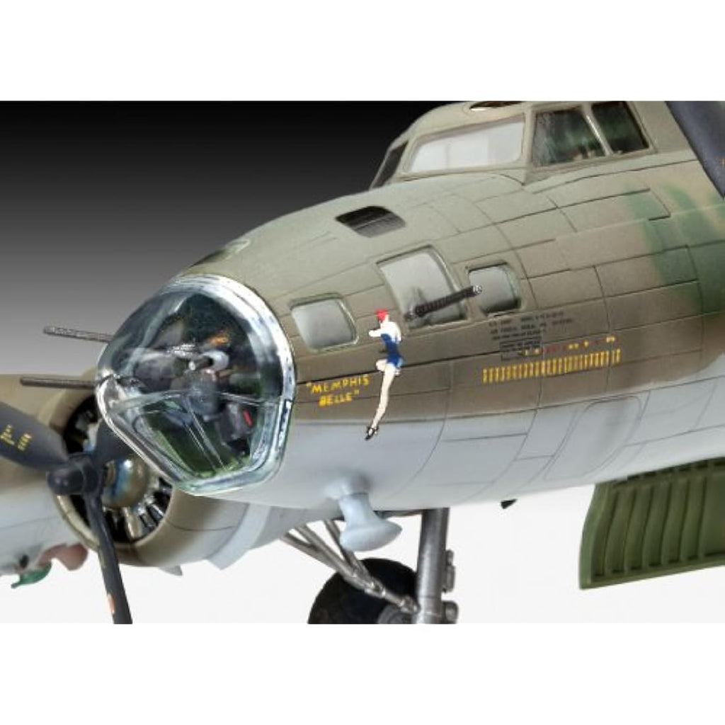 Revell B-17F Memphis Belle 1:72 Scale Plastic Model Kit - 235 Pieces