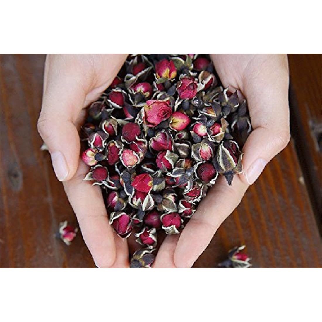 TooGet Dried Golden-rim Rose Buds - Culinary Grade Herbal Tea - 4 OZ