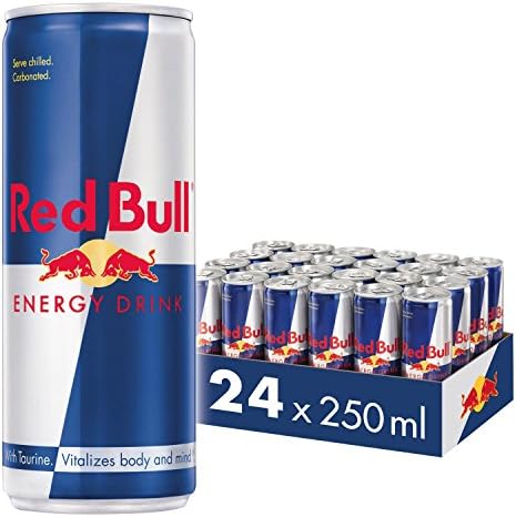 Red Bull Energy Drink – 250ml Cans (Pack of 24) | Caffeine & Taurine