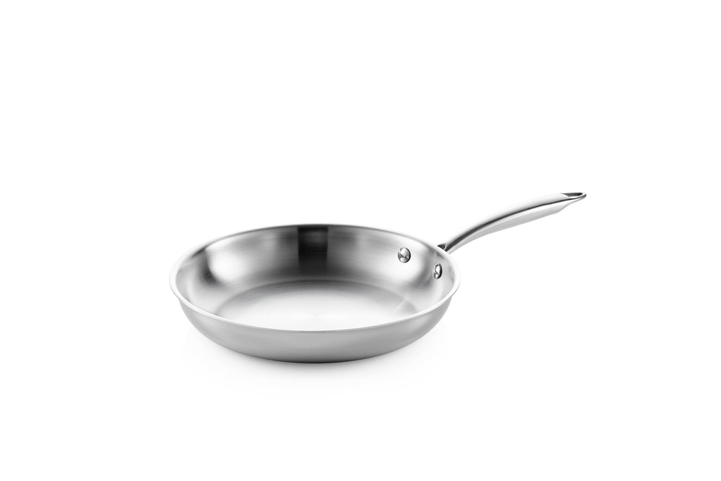 SEIDO Stainless Steel Frying Pan | 24cm Non-Toxic 5-Ply Induction Skillet