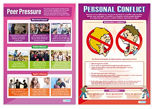 Daydream Education PSHE Classroom Posters | Set of 8 Laminated A1 Charts