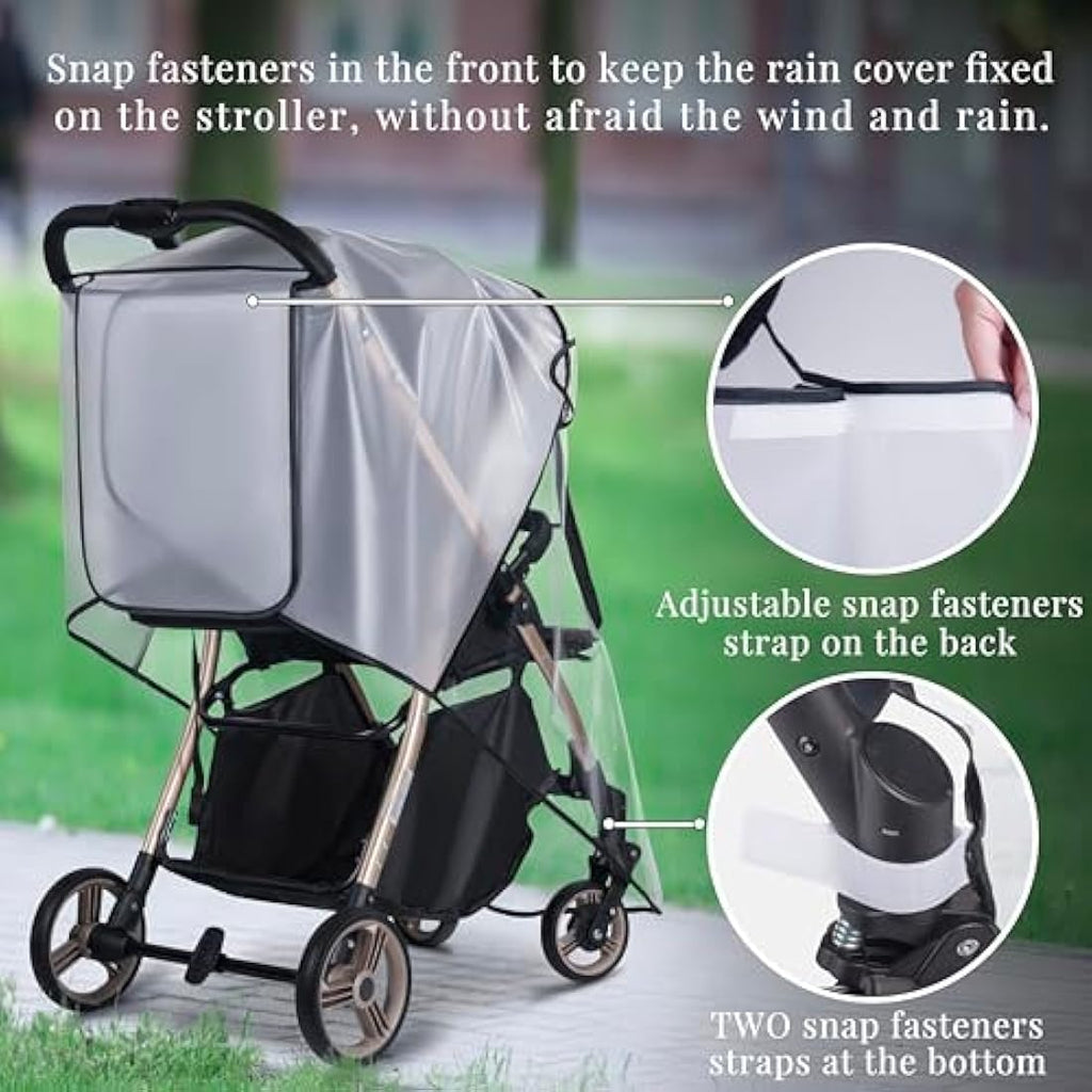 Bemece Universal Stroller Rain Cover | Waterproof Baby Weather Shield