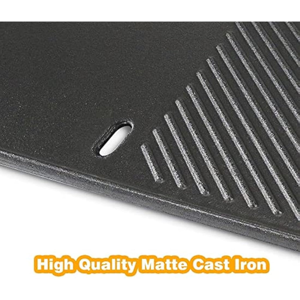 GFTIME Cast Iron Griddle Plate for Landmann Triton 2 & Miton 4 – 43.4x23.6cm