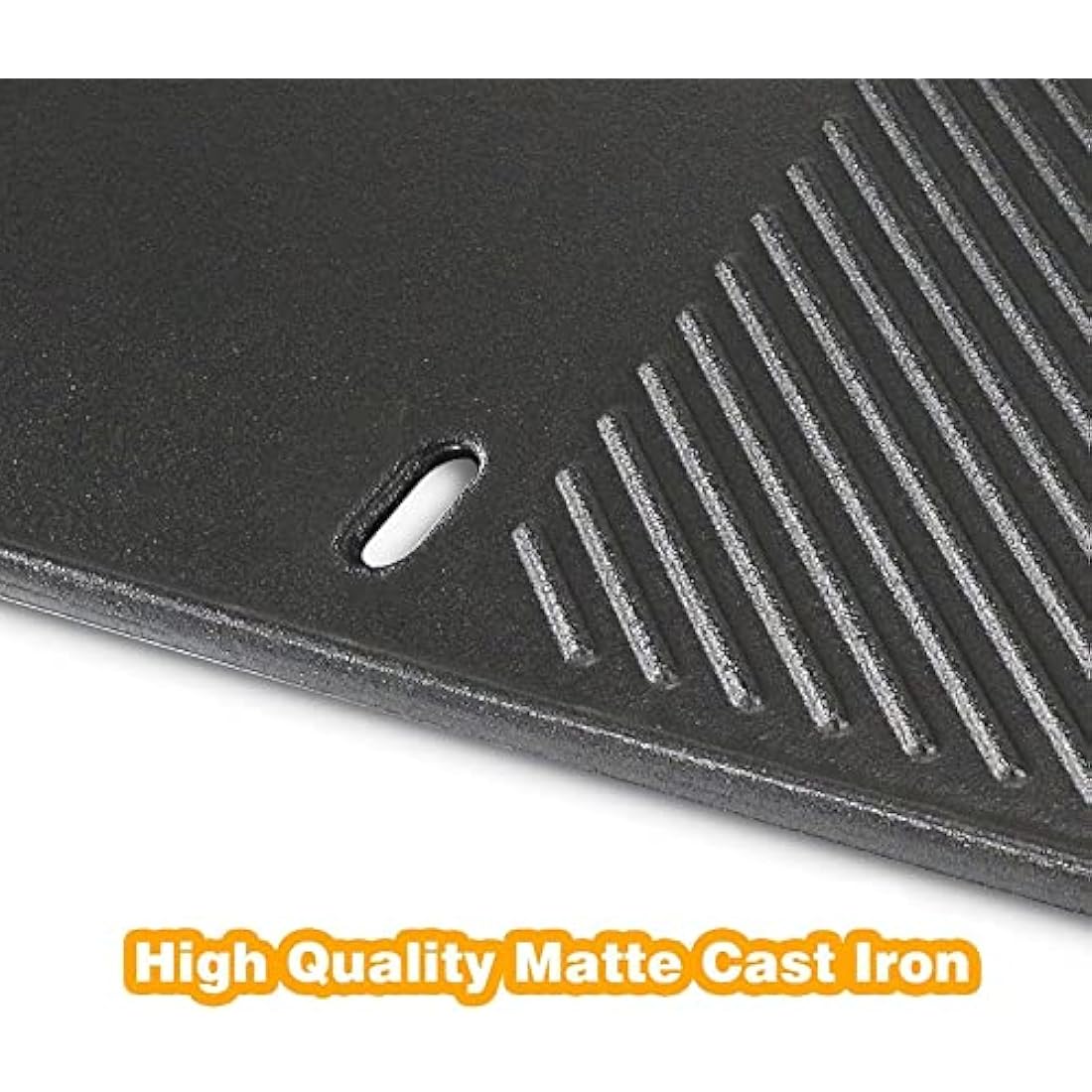 GFTIME Cast Iron Griddle Plate for Landmann Triton 2 & Miton 4 – 43.4x23.6cm