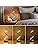 ELINKUME Modern Spiral LED Table Lamps | Set of 2 Dimmable Bedside Lights