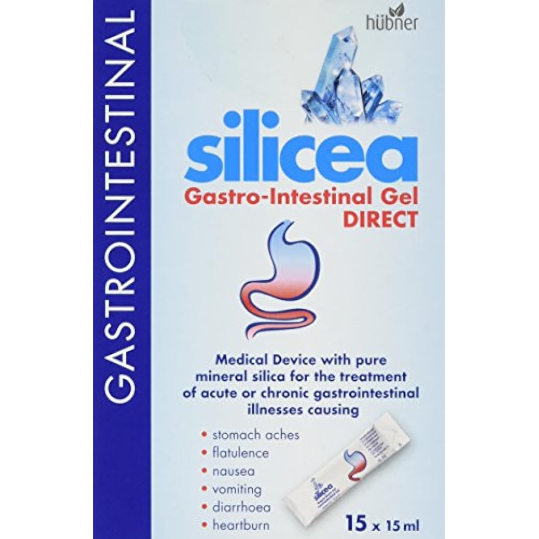 Silicea Gastro Intestinal Direct Gel – Digestive Relief – 15 Sachets