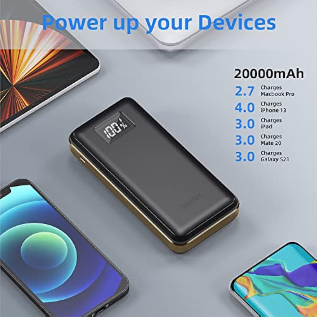 imuto 20000mAh Power Bank – 22.5W Fast Charging USB-C Portable Charger
