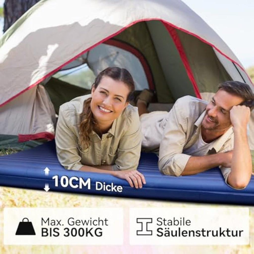 Hikenture Double Ultralight Sleeping Mat – Inflatable Camping Mattress